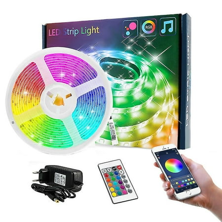 JIQI Bluetooth Led Strips 15 Meters - Rgb Lighting With Remote Control Smd 5050 Color Adjustment
JIQI Bluetooth Led Strips 15 Meters - Rgb Lighting With Remote Control Smd 5050 Color Adjustment