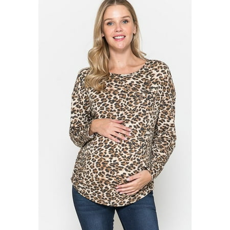 Women Maternity Long Sleeve side shirring Mixed Leopard cheetah printed Top
Women Maternity Long Sleeve side shirring Mixed Leopard cheetah printed Top