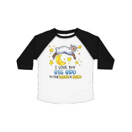 

Inktastic I Love my Big Bro to the Moon and Back Cute Sheep Gift Toddler Boy or Toddler Girl T-Shirt
