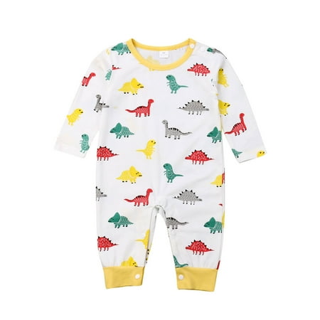 Newborn Baby Boy Baby Girl Clothes Short Sleeve Orange And Dinosaur Romper Jumpsuits 0-24 Months
Newborn Baby Boy Baby Girl Clothes Short Sleeve Orange And Dinosaur Romper Jumpsuits 0-24 Months