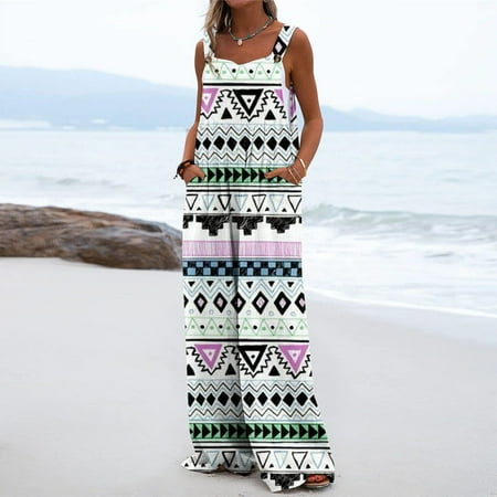 QWANG Women s One-Piece Button Up Jumpsuit Casual Loose Sleeveless Rompers With Pockets
QWANG Women s One-Piece Button Up Jumpsuit Casual Loose Sleeveless Rompers With Pockets