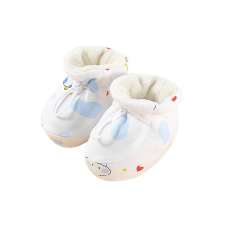 Daeful Newborn Toddler Winter Bootie Drawstring Ankle Boot Cotton Lining Crib Shoes Non-slip Warm Sock Shoe Home Booties White Blue 3C
Daeful Newborn Toddler Winter Bootie Drawstring Ankle Boot Cotton Lining Crib Shoes Non-slip Warm Sock Shoe Home Booties White Blue 3C