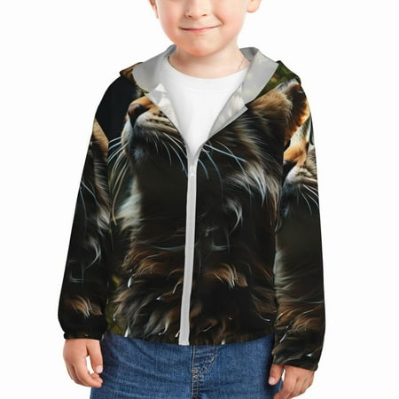 Goofa Realistic Style Cute Cat Printed Kids Zip-Up Hoodie Girls Boys UPF50+ Sun Protection Jacket Hooded Cooling Shirt-18 Months
Goofa Realistic Style Cute Cat Printed Kids Zip-Up Hoodie Girls Boys UPF50+ Sun Protection Jacket Hooded Cooling Shirt-18 Months