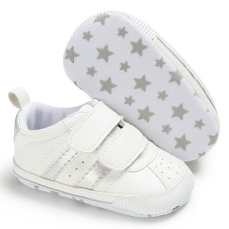 Huakaishijie Newborn Prewalker Soft Sole Sneakers Non-slip White Pram Shoes Trainers 0-18 Months
Huakaishijie Newborn Prewalker Soft Sole Sneakers Non-slip White Pram Shoes Trainers 0-18 Months