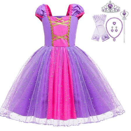 Princess Rapunzel Costume Dress for Little Girls Fancy Birthday Cosplay Party Dress up
Princess Rapunzel Costume Dress for Little Girls Fancy Birthday Cosplay Party Dress up