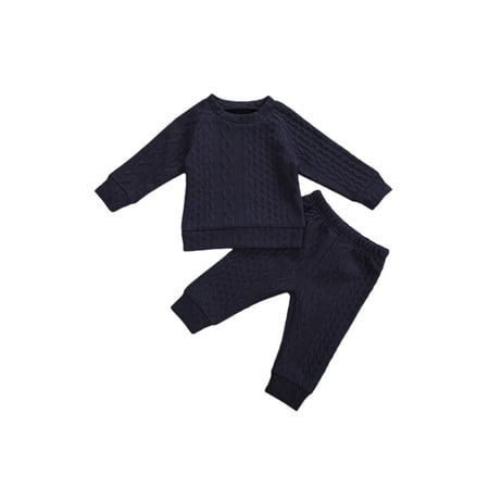 Canrulo Toddler Baby Girls Boys Fall Winter Warm Clothes Thick Sweatshirts Tops and Long Pant 2pcs Outfits Black 6-12 Months
Canrulo Toddler Baby Girls Boys Fall Winter Warm Clothes Thick Sweatshirts Tops and Long Pant 2pcs Outfits Black 6-12 Months