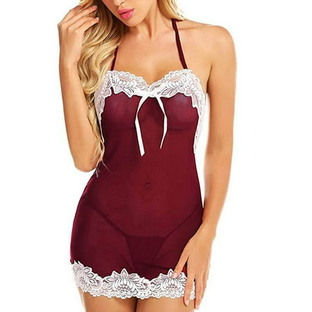 Pimfylm Womens Sleepwear Set Plus Size Lingerie for Women Lace Black Mesh High Waisted Nightdress Strappy Exotic Sleepwear L
Pimfylm Womens Sleepwear Set Plus Size Lingerie for Women Lace Black Mesh High Waisted Nightdress Strappy Exotic Sleepwear L