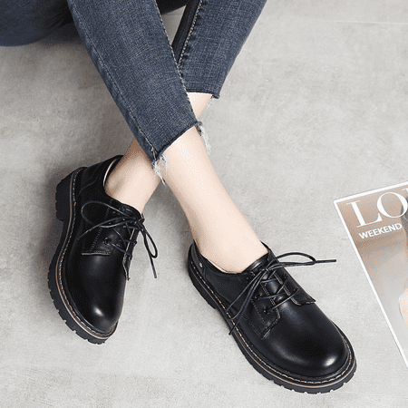 Fashion Comfort Lace-up Front Women s Oxford Shoes