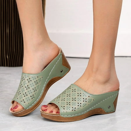 Women Shoes Fashion Women s Slope With Thick Bottom Summer And Spring Light Sandals Hollow Peep Toe Green 6.5
Women Shoes Fashion Women s Slope With Thick Bottom Summer And Spring Light Sandals Hollow Peep Toe Green 6.5
