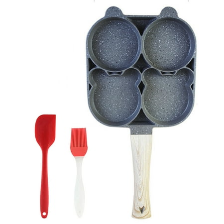 Egg Frying Pan 4 Cup Nonstick Egg Cooker Pan Pancake Griddle