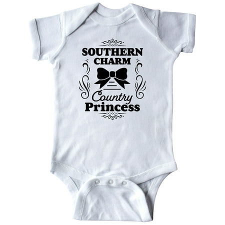 Inktastic Southern Charm Country Princess with Bow Gift Baby Girl Bodysuit