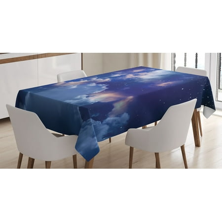 Space Decorations Tablecloth Magic Sky View with Star and Clouds Miraculous World Cosmic Expanse Theme Rectangular Table Cover for Dining Room Kitchen 52 X 70 Inches Blue White by Ambesonne
Space Decorations Tablecloth Magic Sky View with Star and Clouds Miraculous World Cosmic Expanse Theme Rectangular Table Cover for Dining Room Kitchen 52 X 70 Inches Blue White by Ambesonne