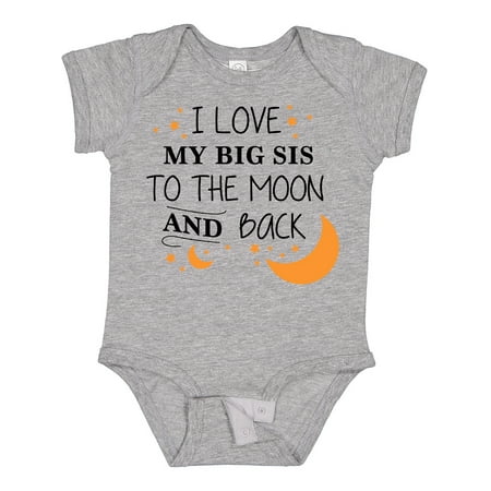 Inktastic I Love My Big Sis to the Moon and Back Gift Baby Boy or Baby Girl Bodysuit
Inktastic I Love My Big Sis to the Moon and Back Gift Baby Boy or Baby Girl Bodysuit