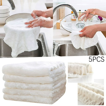 HMPEAIIY 5PCS Kitchen Cleaning Tools Thickened Absorbent Rag Fiber Cleaning Cloth Kitchen Dish Towel Degreasing Rag Absorbent Kitchen Washcloths Hand Drying Towel
HMPEAIIY 5PCS Kitchen Cleaning Tools Thickened Absorbent Rag Fiber Cleaning Cloth Kitchen Dish Towel Degreasing Rag Absorbent Kitchen Washcloths Hand Drying Towel
