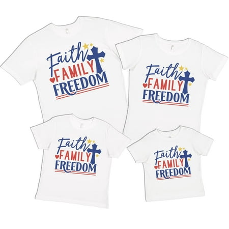 7 ate 9 Apparel Matching Family 4th of July Shirts - Faith Family Freedom White T-Shirt 2T
7 ate 9 Apparel Matching Family 4th of July Shirts - Faith Family Freedom White T-Shirt 2T