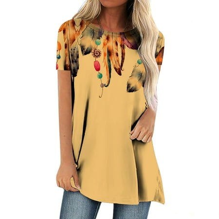Workout Tops for Women Flannel Shirts for Women Women Crewneck T Shirts Vintage Print Tees Short Sleeve T Shirt Blouse Tops Cute Tops for Women Clearance 2022 Tops for Women Yellow 2XL
Workout Tops for Women Flannel Shirts for Women Women Crewneck T Shirts Vintage Print Tees Short Sleeve T Shirt Blouse Tops Cute Tops for Women Clearance 2022 Tops for Women Yellow 2XL