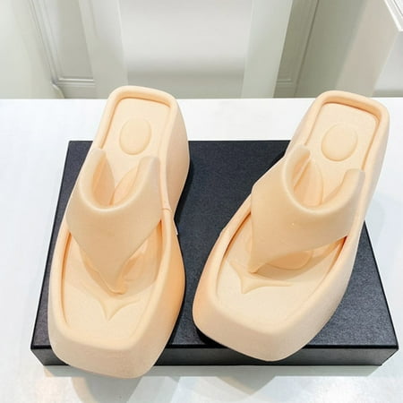 Mishuowoti slipper for women 2023 Fashion Spring Summer Women Slippers Non Slip Thick Sole Mid Heel Flip Flops Soft Comfortable Solid Color Comfortable
Mishuowoti slipper for women 2023 Fashion Spring Summer Women Slippers Non Slip Thick Sole Mid Heel Flip Flops Soft Comfortable Solid Color Comfortable