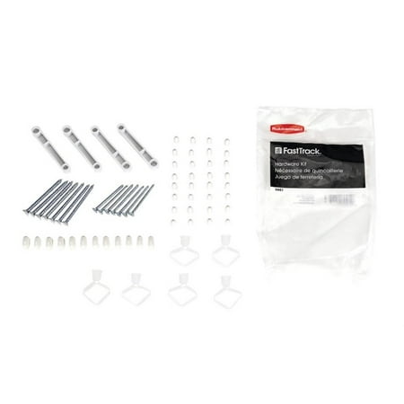 Rubbermaid 8.6 in. H x 7 in. W x 1 in. L Steel Fast Track Rail Hardware 5 pk