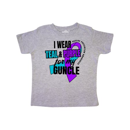 Inktastic Suicide Prevention I Wear Teal and Purple for My Guncle Gift Toddler Boy or Toddler Girl T-Shirt
Inktastic Suicide Prevention I Wear Teal and Purple for My Guncle Gift Toddler Boy or Toddler Girl T-Shirt