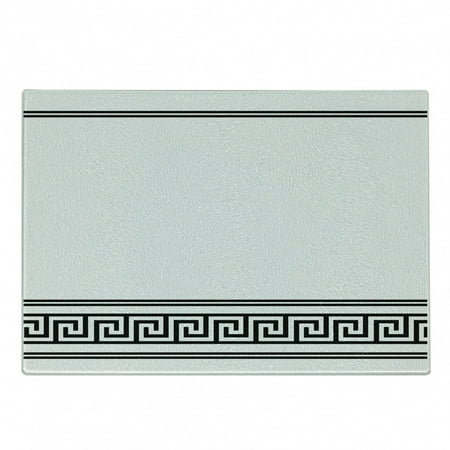 Abstract Cutting Board Simplistic Classic Greek Inspired Pattern in Monochrome Design Decorative Tempered Glass Cutting and Serving Board Small Size Charcoal Grey White by Ambesonne
Abstract Cutting Board Simplistic Classic Greek Inspired Pattern in Monochrome Design Decorative Tempered Glass Cutting and Serving Board Small Size Charcoal Grey White by Ambesonne