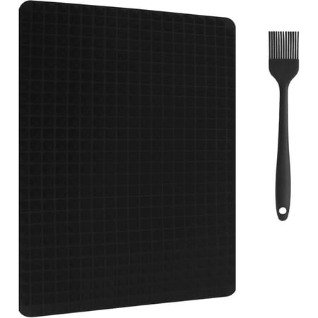 Silicone Mat Baking Pyramid Sheet Pan - Value Pack with Black Brush