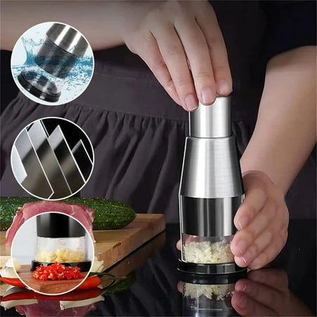 UDAXB Kitchen Gadgets Garlic Chopper Food Chopper Multifunctional Manual Chopper Garlic Crusher
UDAXB Kitchen Gadgets Garlic Chopper Food Chopper Multifunctional Manual Chopper Garlic Crusher