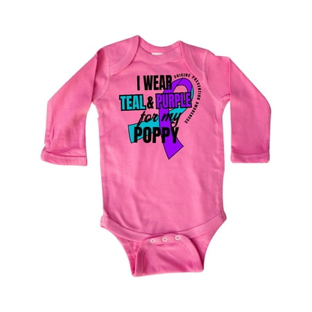 Inktastic Suicide Prevention I Wear Teal and Purple for My Poppy Gift Baby Boy or Baby Girl Long Sleeve Bodysuit
Inktastic Suicide Prevention I Wear Teal and Purple for My Poppy Gift Baby Boy or Baby Girl Long Sleeve Bodysuit