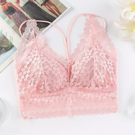 Cathalem No Bra Full Support Top plus Size Women s Sleeveless Floral Lace Fashion Bra Padded Halter Tops for Women Thick Strap Vest Pink One Size
Cathalem No Bra Full Support Top plus Size Women s Sleeveless Floral Lace Fashion Bra Padded Halter Tops for Women Thick Strap Vest Pink One Size