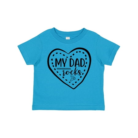 Inktastic My Dad Rocks Design Gift Toddler Boy or Toddler Girl T-Shirt