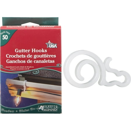 Adams Mfg./Christmas Adams Gutter Light Clips White