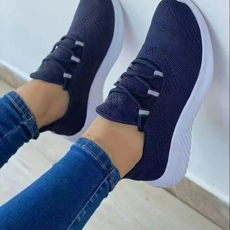 Cathalem Shoes Flat Sole Large Lace Up Shoes Loose Cake Sole Sports Style Solid Color Flying Woven Sketches Sandals Woman s Shoe Blue 8.50
Cathalem Shoes Flat Sole Large Lace Up Shoes Loose Cake Sole Sports Style Solid Color Flying Woven Sketches Sandals Woman s Shoe Blue 8.50