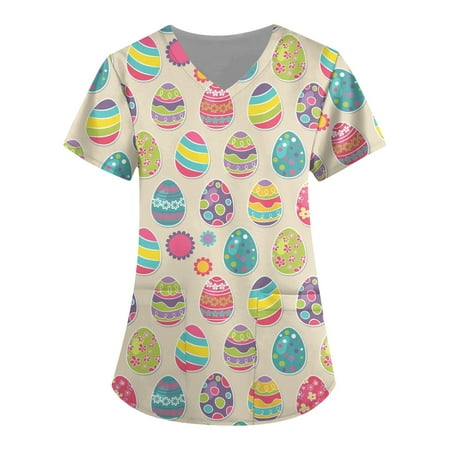 UDAXB Womens Nursing Scrub Tops Valentine s Day Love Heart Printed Working Uniform Short Sleeve V-Neck Workwear Blouse T-shirt with Pockets
UDAXB Womens Nursing Scrub Tops Valentine s Day Love Heart Printed Working Uniform Short Sleeve V-Neck Workwear Blouse T-shirt with Pockets