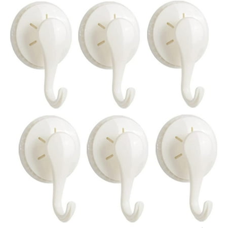 Suction Cup Hooks 6-Pack Small White Reusable Heavy Duty Vacuum Suction Cup Hooks Water & Moisture Resistant
Suction Cup Hooks 6-Pack Small White Reusable Heavy Duty Vacuum Suction Cup Hooks Water & Moisture Resistant