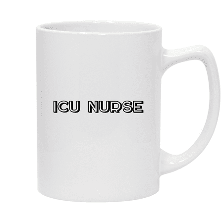 ICU Nurse - 14oz Ceramic White Statesman Coffee Mug White
