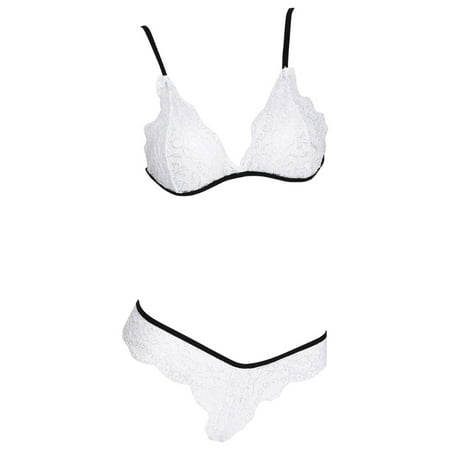YEUHTLL Women Sexy Hollow Out Embroidery Lace Bra + Panty Babydoll Lingerie Set
YEUHTLL Women Sexy Hollow Out Embroidery Lace Bra + Panty Babydoll Lingerie Set