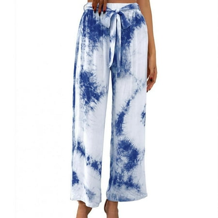 Dadaria High Waisted Wide Leg Pants for Women Casual High Waist Tie Dyed Color Loose Pants Comfy Stretch Tie Sweatpants Pants Blue L Female
Dadaria High Waisted Wide Leg Pants for Women Casual High Waist Tie Dyed Color Loose Pants Comfy Stretch Tie Sweatpants Pants Blue L Female