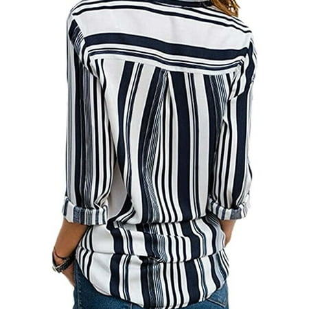 Outfmvch Pajama Womens Summer Tops Striped Color Casual V-neck Long-sleeved Chiffon Shirt White 2XL
Outfmvch Pajama Womens Summer Tops Striped Color Casual V-neck Long-sleeved Chiffon Shirt White 2XL
