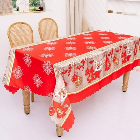 180*144cm Table Cloth Runner Christmas New Year Party Decorations Tablecloth Xmas Elk Plaid Printed Dinner Table Cover B
180*144cm Table Cloth Runner Christmas New Year Party Decorations Tablecloth Xmas Elk Plaid Printed Dinner Table Cover B