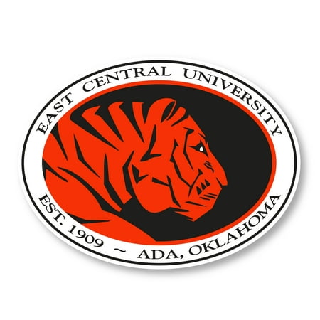 East Central University Tigers 6 Inch Vinyl Mascot Magnet 4-Pack