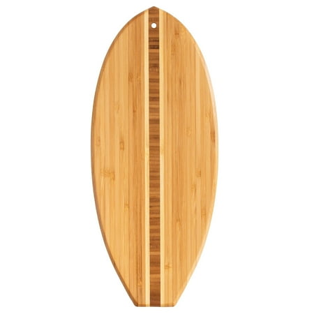 Totally Bamboo Lil Surfer Surfboard Shaped Serving and Cutting Board