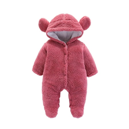 Niuer Fleece Baby Bodysuit Infant Pajamas Kids Hooded Romper Solid Color Buttons Outerwear Toddler Jacket
Niuer Fleece Baby Bodysuit Infant Pajamas Kids Hooded Romper Solid Color Buttons Outerwear Toddler Jacket