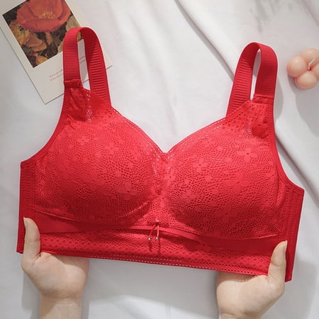 DroolingDog Bras for Women Lace Large Size Lightweight Wirefree Gathered Red Underwear Everyday Lingerie
DroolingDog Bras for Women Lace Large Size Lightweight Wirefree Gathered Red Underwear Everyday Lingerie