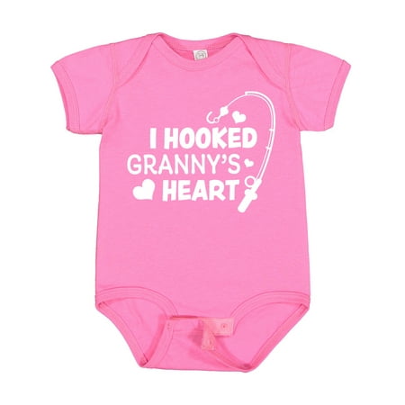 Inktastic I Hooked Granny s Heart with Fishing Rod Gift Baby Boy or Baby Girl Bodysuit
Inktastic I Hooked Granny s Heart with Fishing Rod Gift Baby Boy or Baby Girl Bodysuit