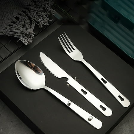 3pcs/set Portable Stainless Steel Tableware fold knife utensil spoon set Spoon Fork Knife Dinnerware Camping Cooking flatware
3pcs/set Portable Stainless Steel Tableware fold knife utensil spoon set Spoon Fork Knife Dinnerware Camping Cooking flatware