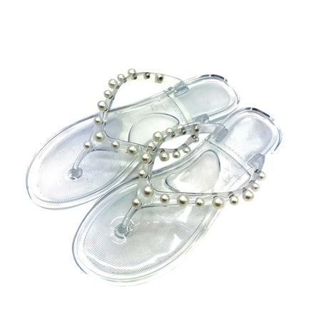 Kukoosong Womens Sandals Summer Fashion Herringbone Pearl Slippers Craft Flip Flops ShoesFlat Sandals for Women Clear 40
Kukoosong Womens Sandals Summer Fashion Herringbone Pearl Slippers Craft Flip Flops ShoesFlat Sandals for Women Clear 40