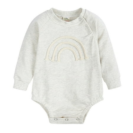 Cute Baby Clothing Boys Girls Long Sleeve Rainbow Prints Romper Tops Bodysuit For Babys Clothes
Cute Baby Clothing Boys Girls Long Sleeve Rainbow Prints Romper Tops Bodysuit For Babys Clothes