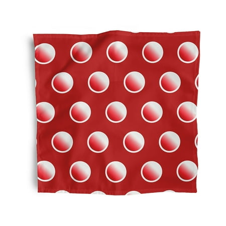 Simply Daisy 18 x 18 Red Dip Dye Dots Napkins Set of 4