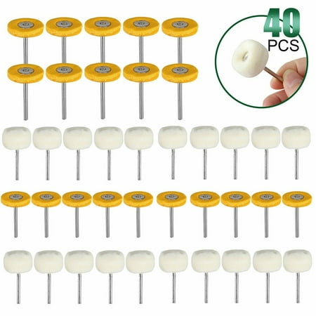 40Pcs Polishing Buffing Wool Cotton Wheel Brush Tool Set Rotary Kits 3Mm Shank
40Pcs Polishing Buffing Wool Cotton Wheel Brush Tool Set Rotary Kits 3Mm Shank