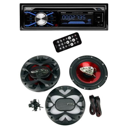 Boss 506UA In Dash CD/USB/SD MP3 Receiver + 2) CH6530 6.5" 3