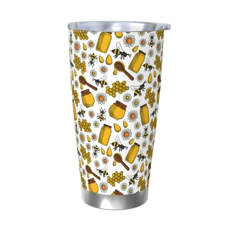 Tideii Cute Bee for 20OZ Car Cup Stainless Steel Cold and Hot Cup with Lid Suitable for Outdoor and Home Unisex-Without Straw
Tideii Cute Bee for 20OZ Car Cup Stainless Steel Cold and Hot Cup with Lid Suitable for Outdoor and Home Unisex-Without Straw
